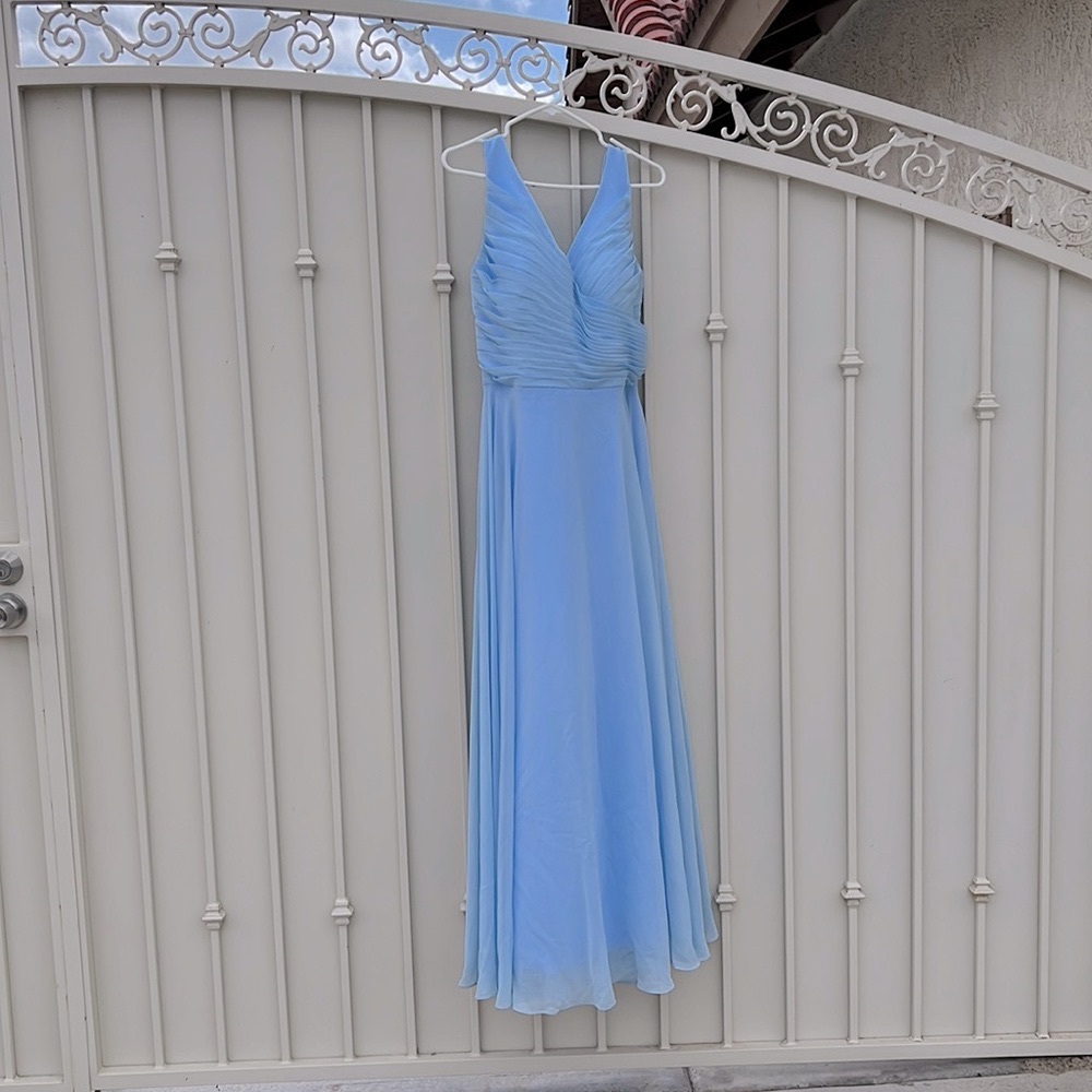 Formal light blue dress